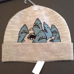 Kids shark stocking cap